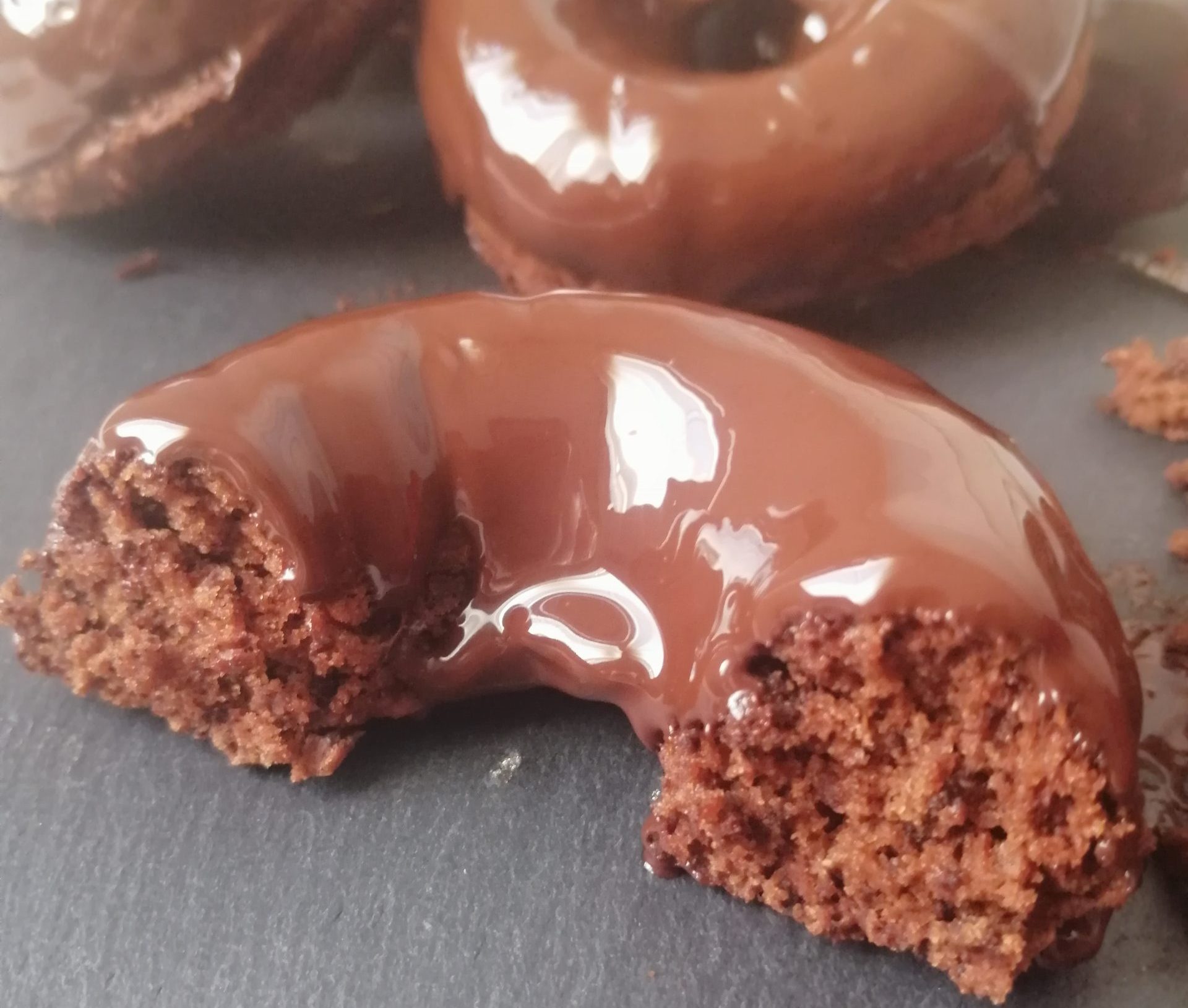 Donuts saludables de chocolate